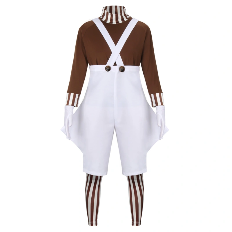 Takerlama Child Oompa Loompa Cosplay Costume Kids Gifts-Charlie and the  Chocolate Factory