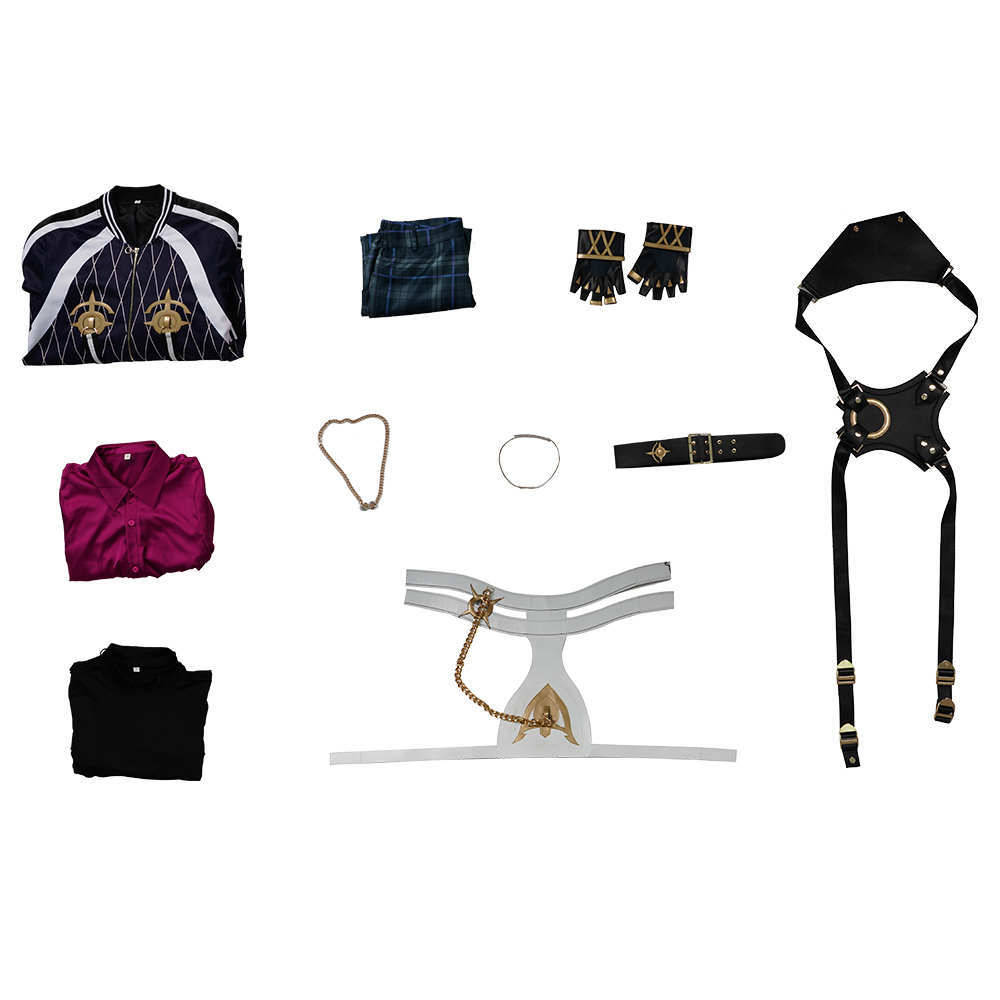 Doppio Dropscythe Cosplay Costume Virtual YouTuber NIJISANJI XSOLEIL Outfits