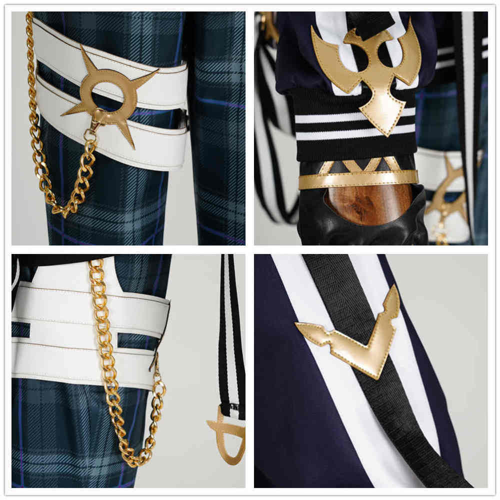 Doppio Dropscythe Cosplay Costume Virtual YouTuber NIJISANJI XSOLEIL Outfits