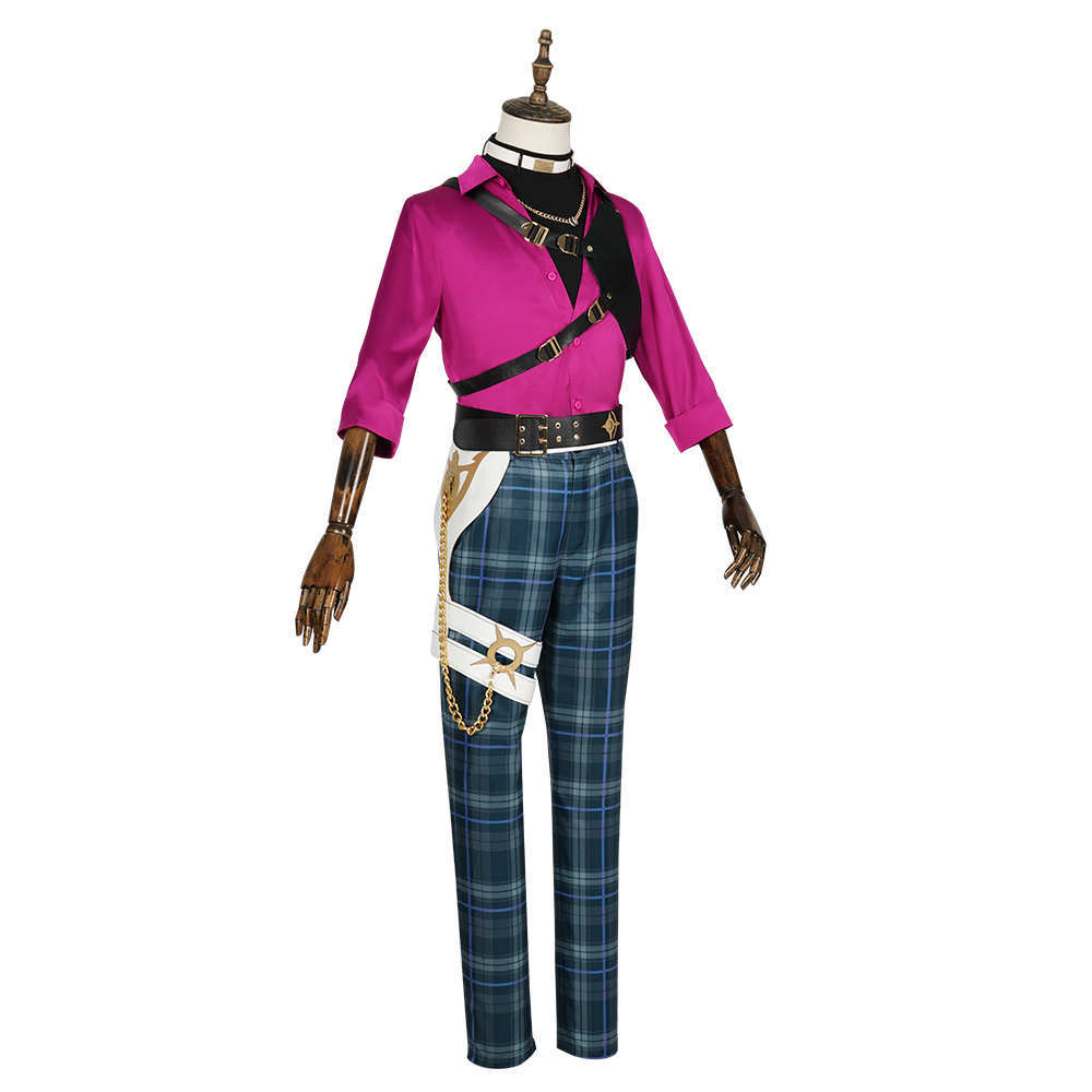 Doppio Dropscythe Cosplay Costume Virtual YouTuber NIJISANJI XSOLEIL Outfits