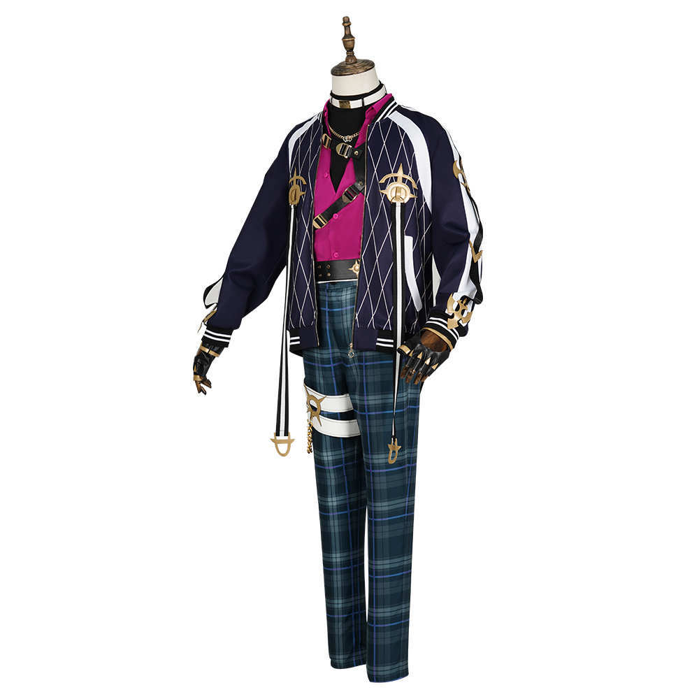 Doppio Dropscythe Cosplay Costume Virtual YouTuber NIJISANJI XSOLEIL Outfits