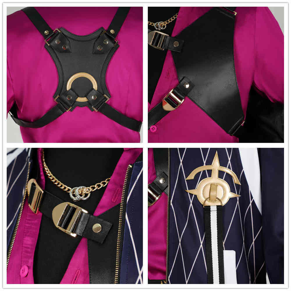 Doppio Dropscythe Cosplay Costume Virtual YouTuber NIJISANJI XSOLEIL Outfits