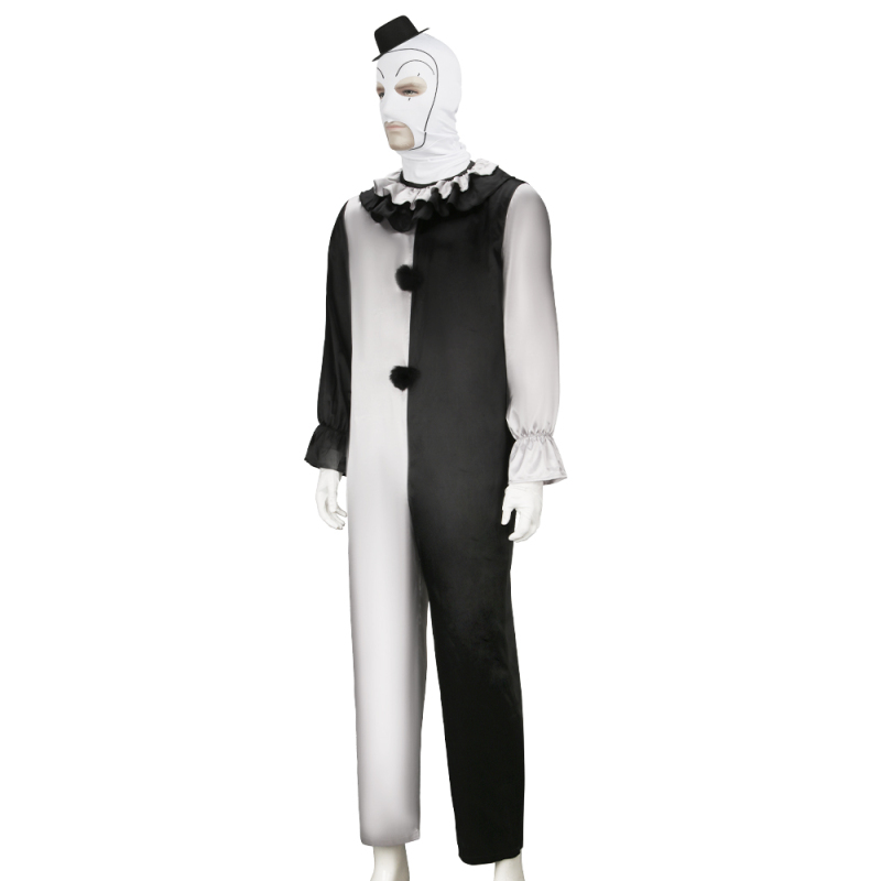 Terrifier Halloween Costume Art the Clown Cosplay Outfits the Killer Clown Jumpsuit In Stock-Takerlama