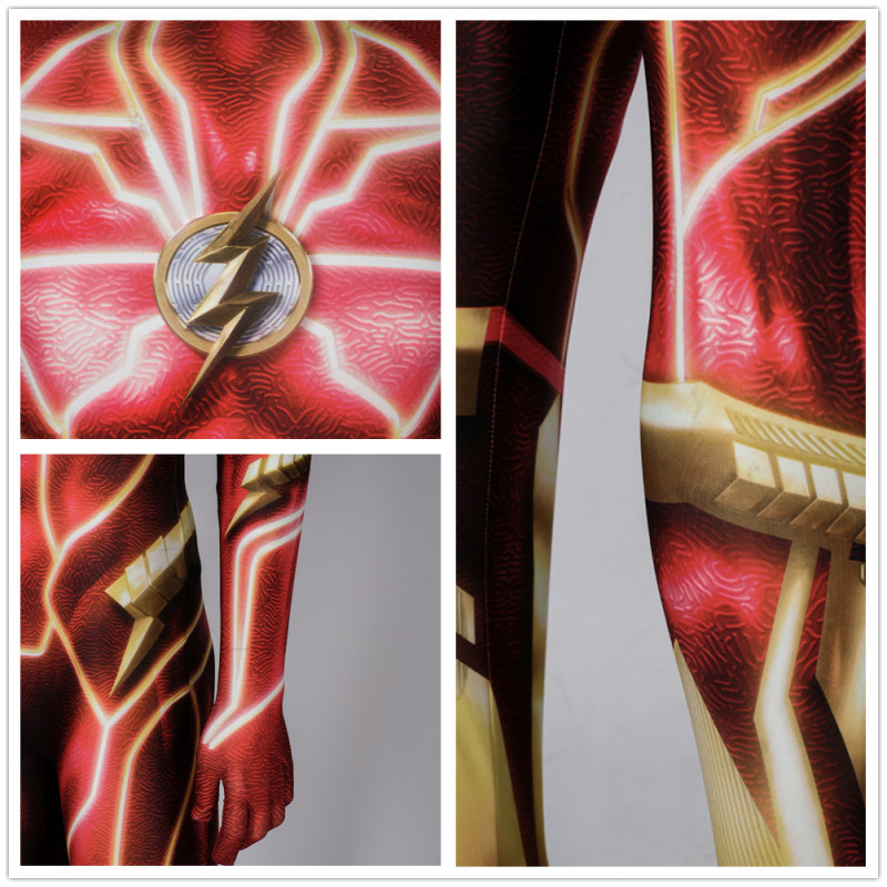 The Flash 2023 Halloween Costume Superhero Barry Allen Zentai Suit In Stock Takerlama