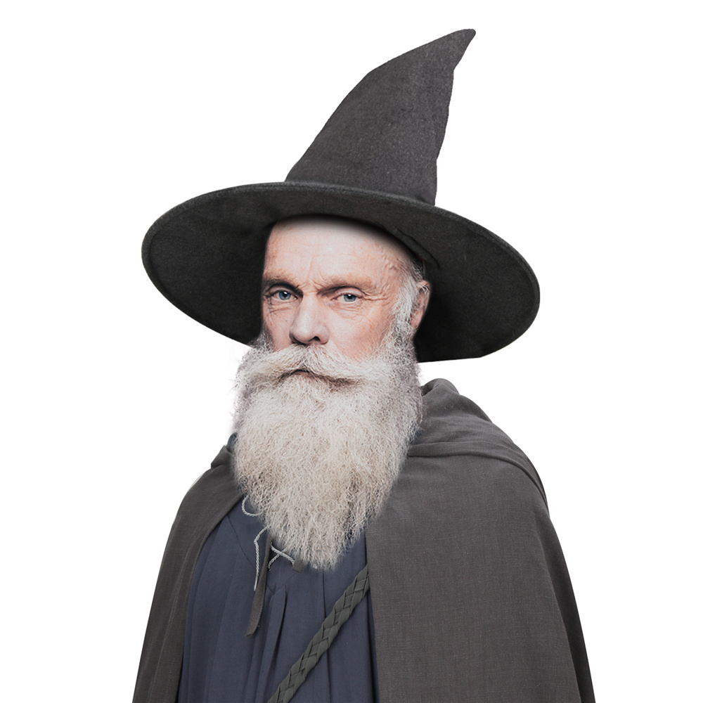 Men's The Hobbit Gandalf Wizard Cosplay Hat Props