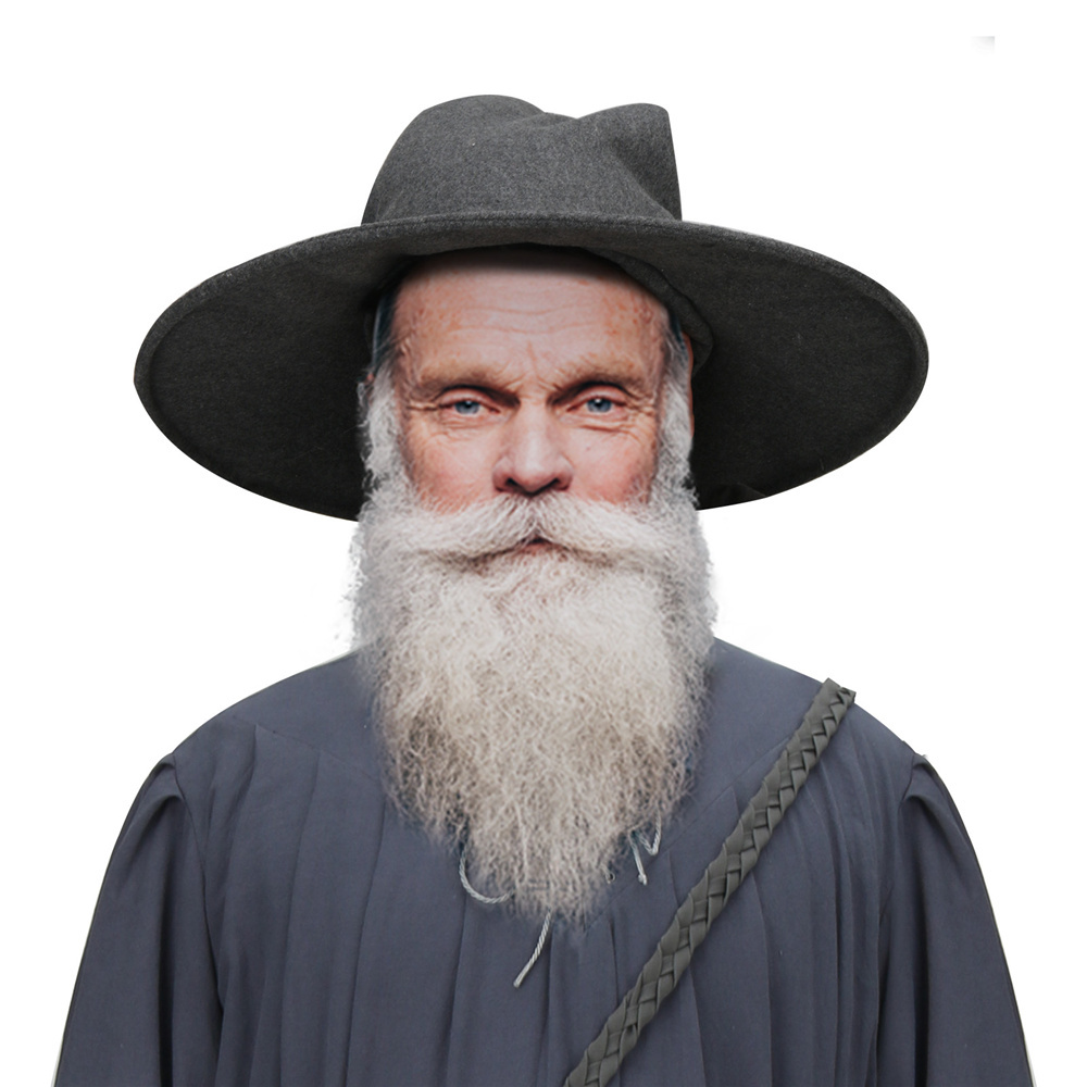 Men's The Hobbit Gandalf Wizard Cosplay Hat Props