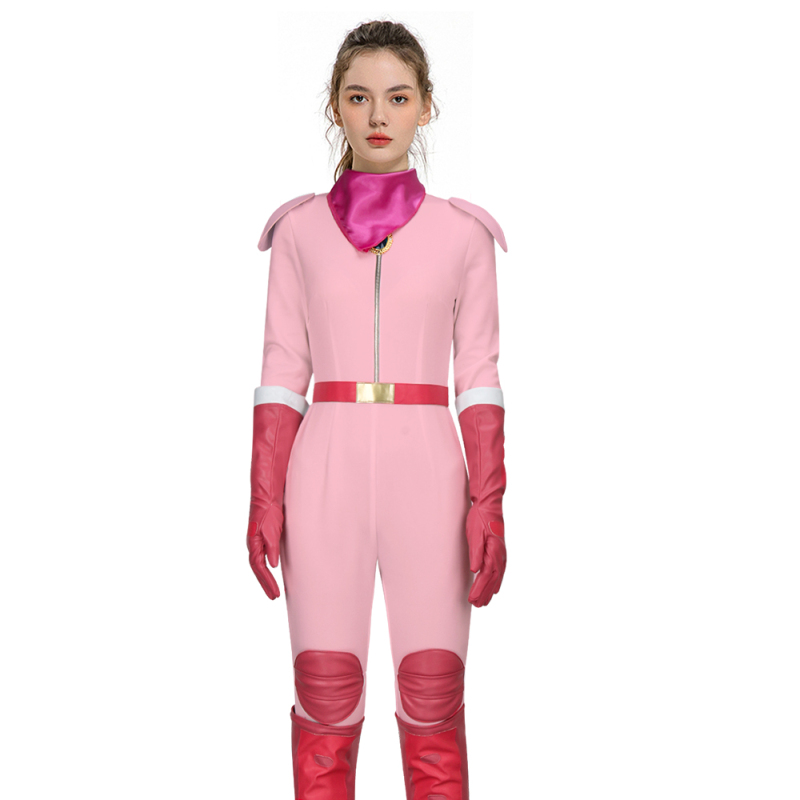 Princess Peach Jumpsuit The Super Mario Bros. Movie Princess Pink Cosplay Costume BikeSuit Racing Outfits (Ready To Ship) Takerlama