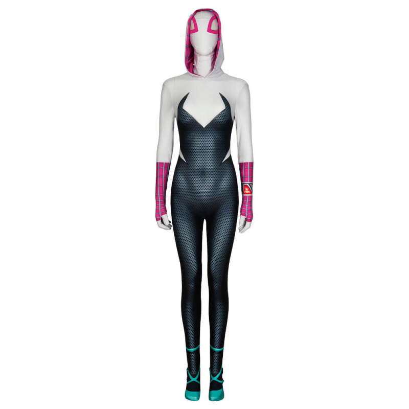 Spider Gwen Stacy Halloween Costume Jumpsuit Spider-Man: Across the Spider-Verse In Stock Takerlama