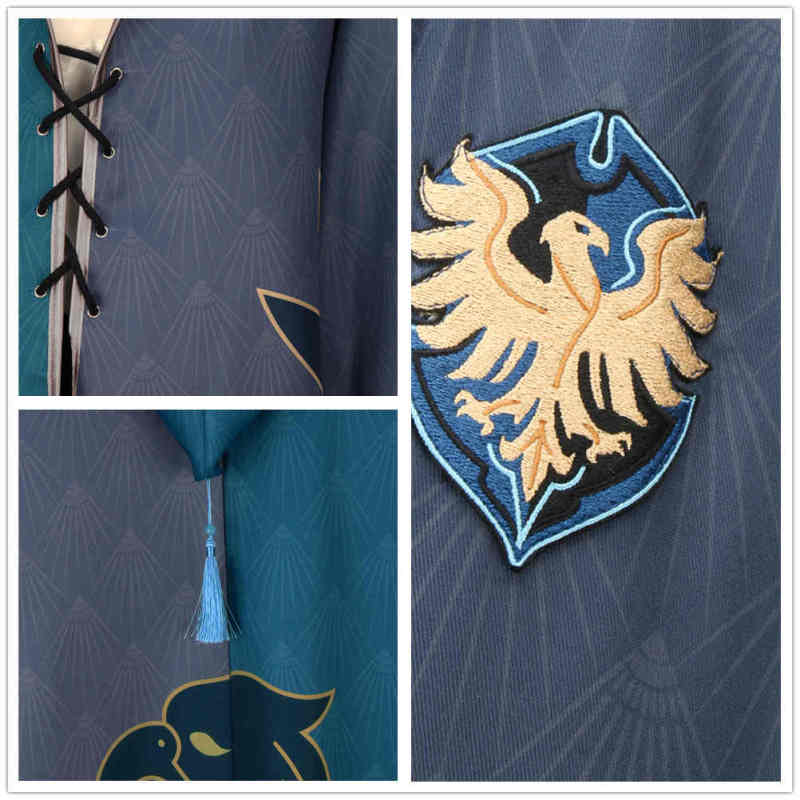 Hogwarts Legacy Team Cosplay Costume Gryffindor Ravenclaw Slytherin Hufflepuff Robe Outfits Red Green Blue Yellow