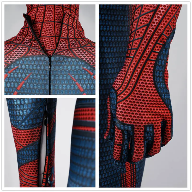 The Amazing Spider-Man Peter Parker Cosplay Costume Jumpsuit Mask L XL 2XL In Stock