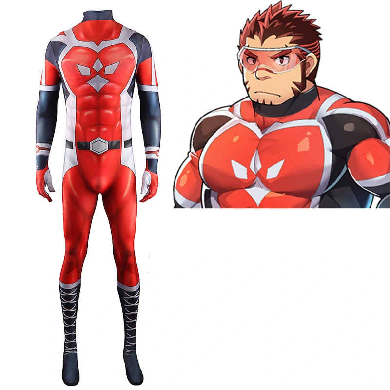 Akashi Live A Hero Cosplay Costume Jumpsuit Adults Kids