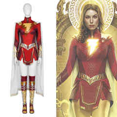 Deluxe Shazam Mary Bromfield Costume Cosplay Fury of the Gods Superheroe Lady Shazam Halloween Outfits