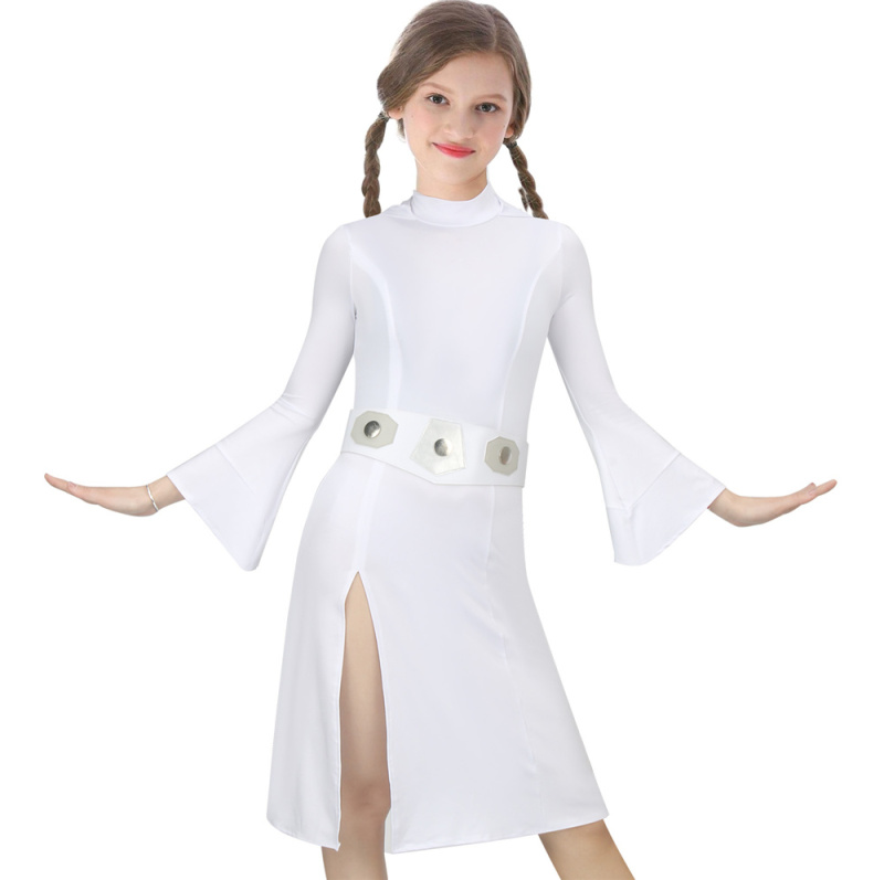 Princess Leia White Dress Star Wars A New Hope Cosplay Costume Adult Kids In Stock Takerlama