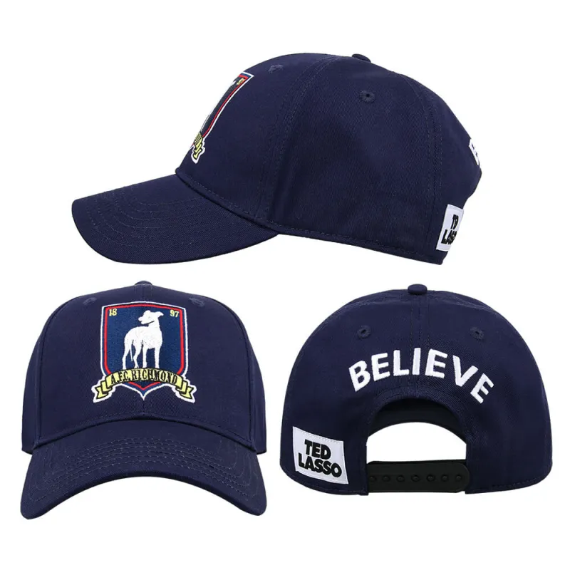 Ted Lasso Believe Coach Beard Cap A.F.C. Richmond Crest Embroidered Hat In Stock Takerlama