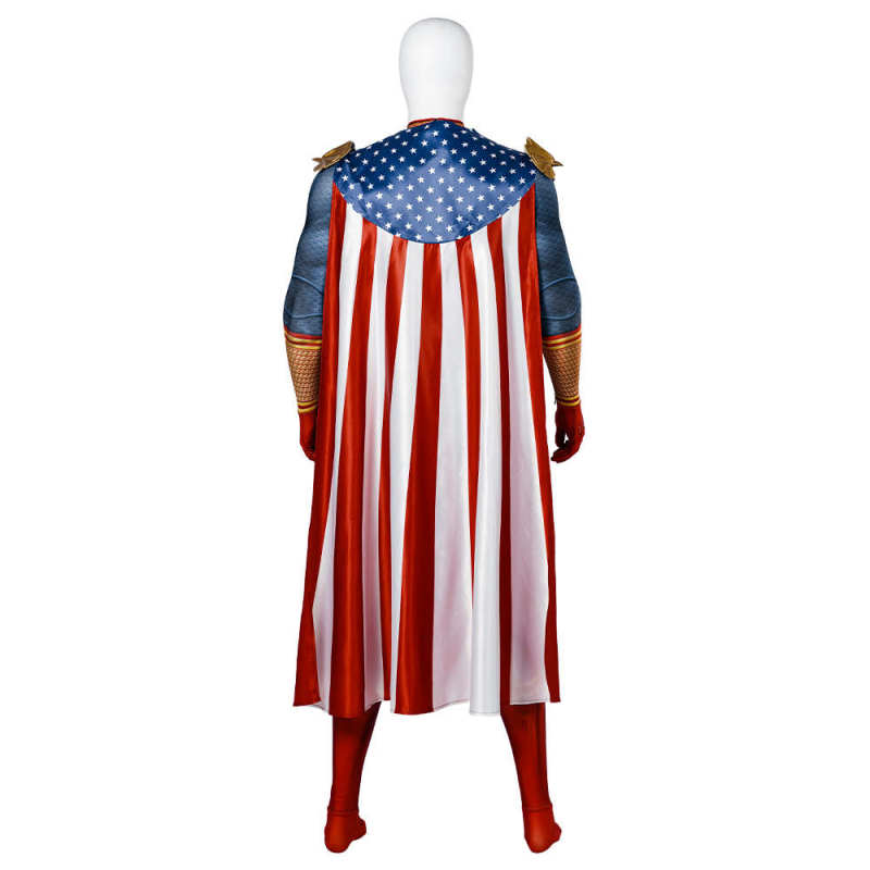 The Boys 3 Homelander Halloween Costume Superhero Jumpsuit S M 3XL In Stock