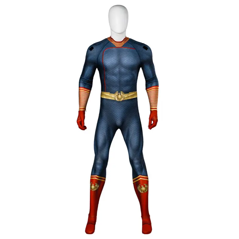 The Boys 3 Homelander Halloween Costume Superhero Jumpsuit S M 3XL In Stock