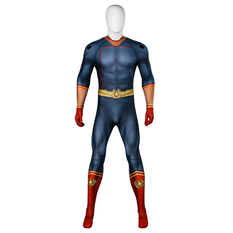 The Boys 3 Homelander Halloween Costume Superhero Jumpsuit S M 3XL In Stock