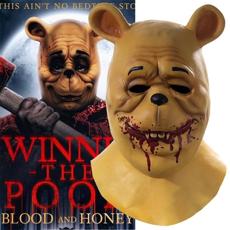 Latex Teddy Bear Horror Mask Halloween Cosplay Props In Stock Takerlama