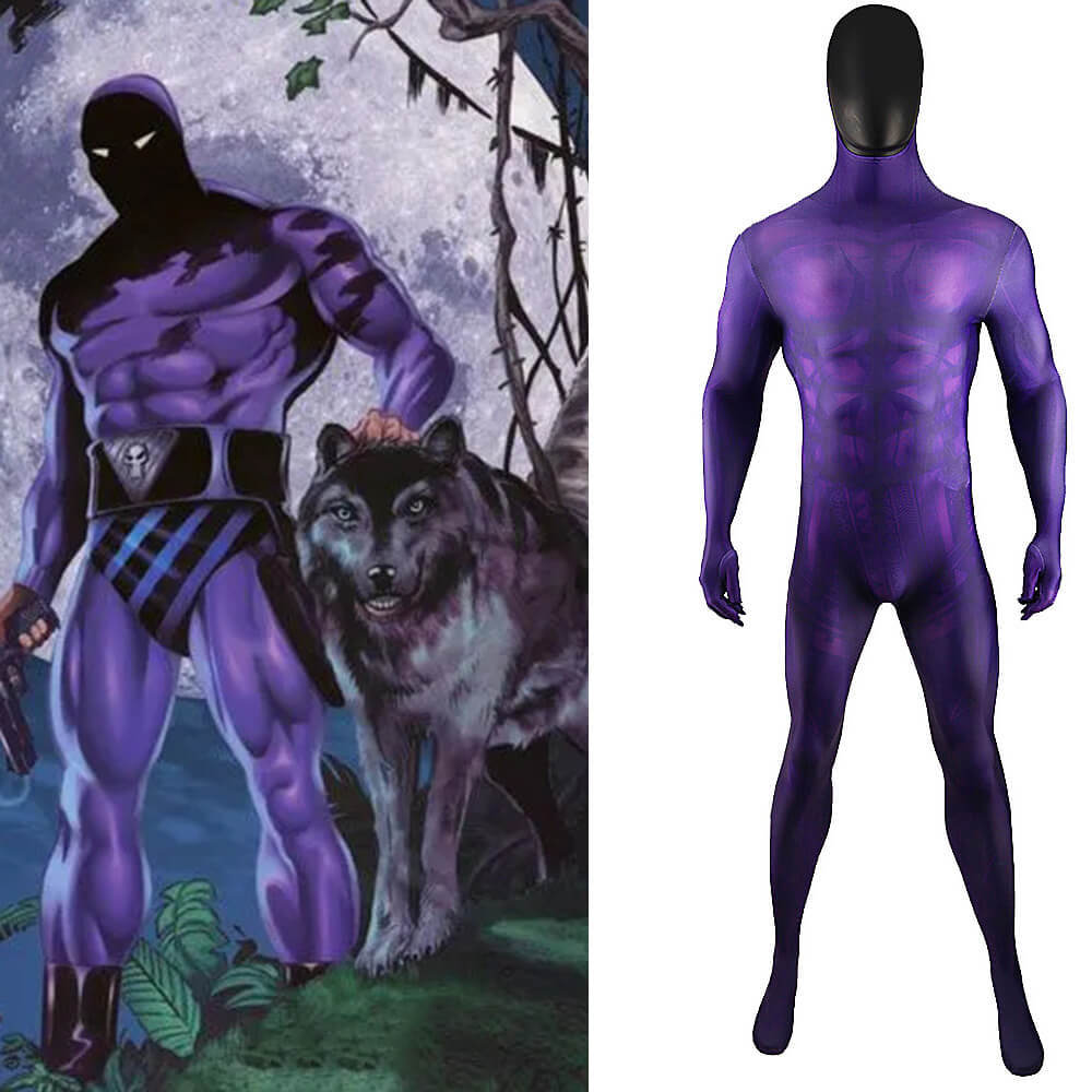 The Phantom Costume  Superhero Cosplay Zentai Suit