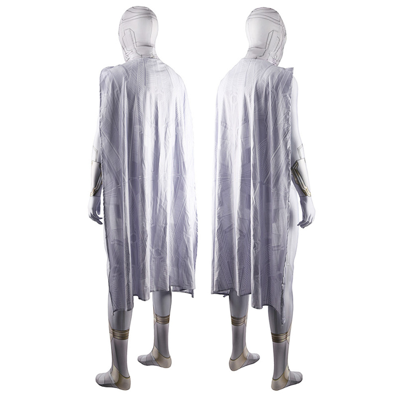 WandaVision White Vision Cosplay Costume Superhero Spandex Zentai Suit