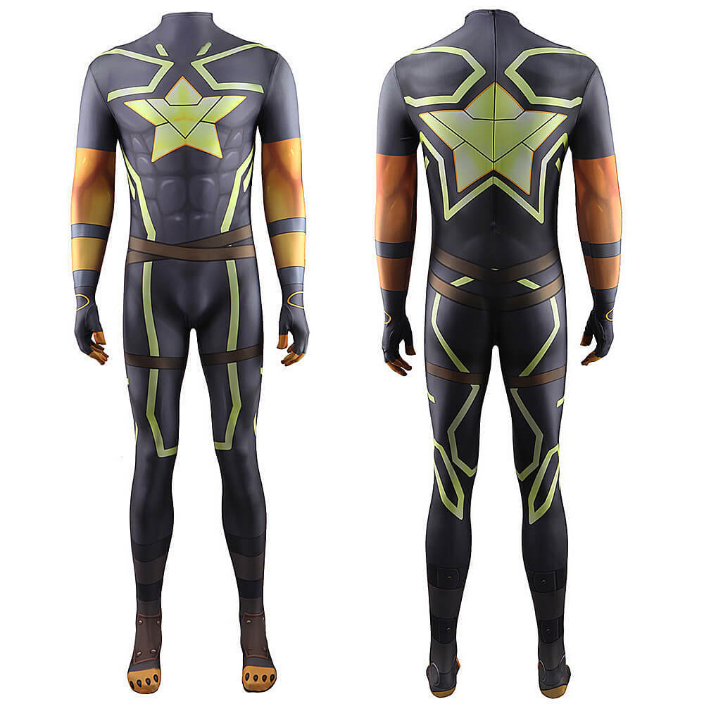 Game Live A Hero Barrel Cosplay Costume Jumpsuit Bodysuit