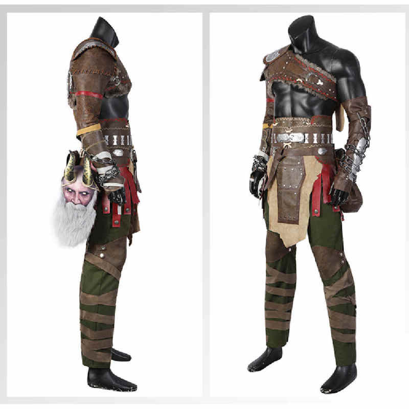God of War 4 Kratos Cosplay Costume Full Set