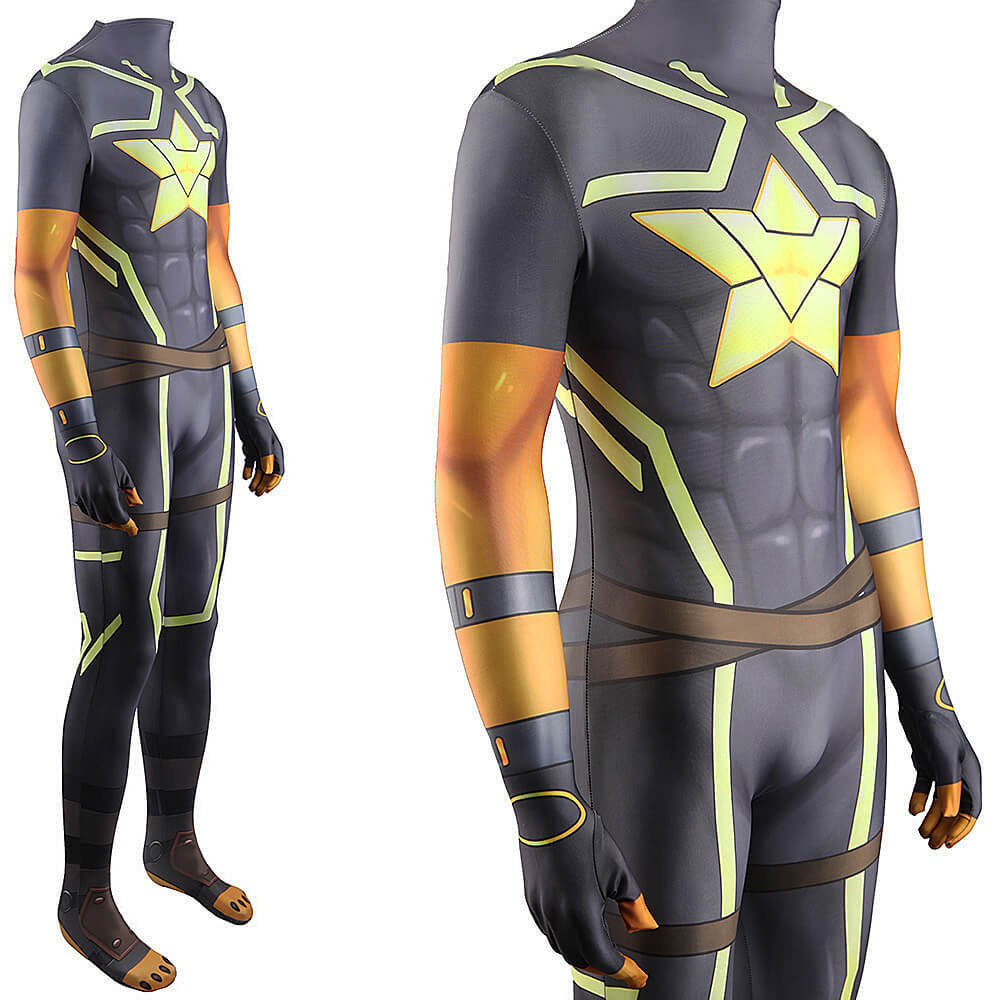 Game Live A Hero Barrel Cosplay Costume Jumpsuit Bodysuit