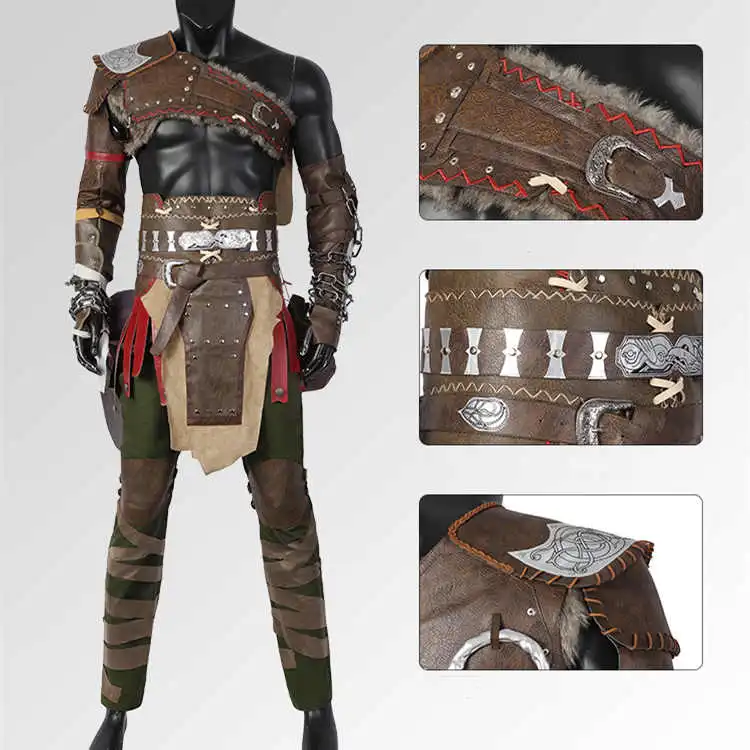 God of War 4 Kratos Cosplay Costume Full Set