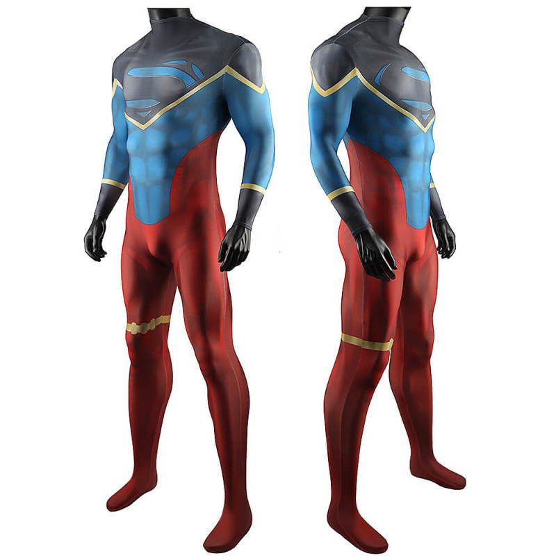 Superboy Kon-El Cosplay Costume DC New Superman Jumpsuit Takerlama