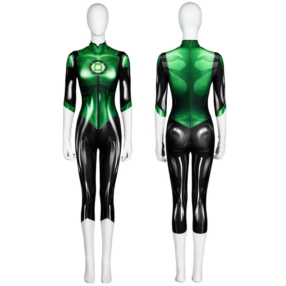 Justice League Green Lantern Cosplay Costume Jumpsuit Bodysuit