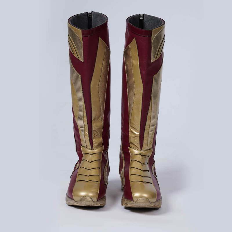 Deluxe The Flash Barry Allen Superhero Cosplay Costume Boots 2023 Movie Outfits (In Stock)