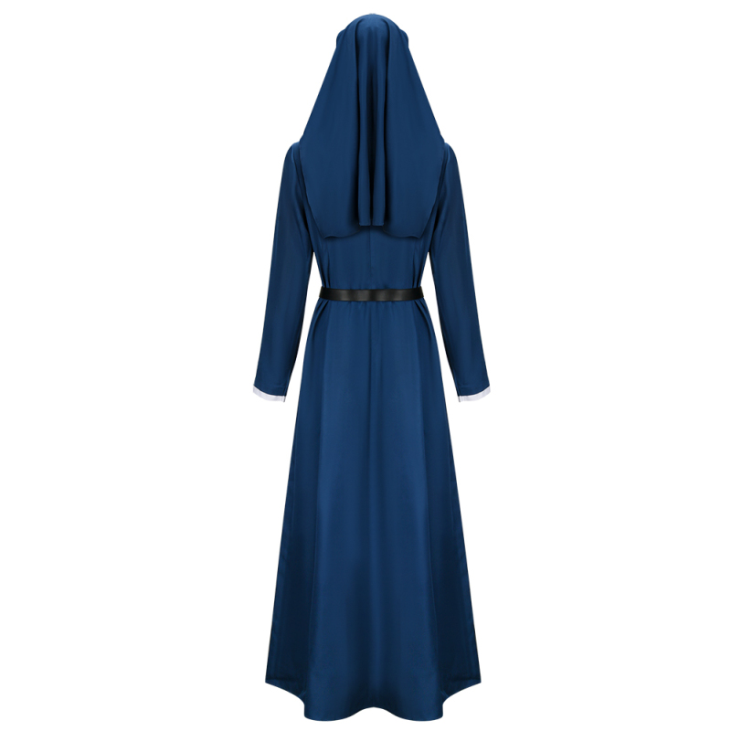 Mrs. Davis Nun Simone Blue Costume Betty Gilpin TV Series Outfits