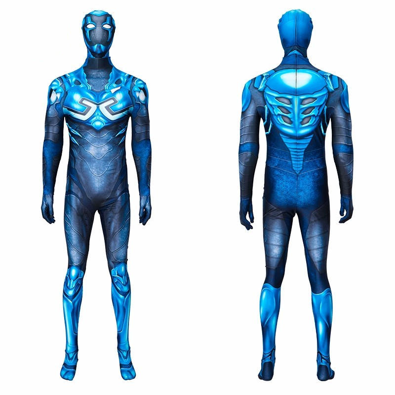 DC Film Blue Beetle Cosplay Costume Superhero Jaime Reyes Bodysuit