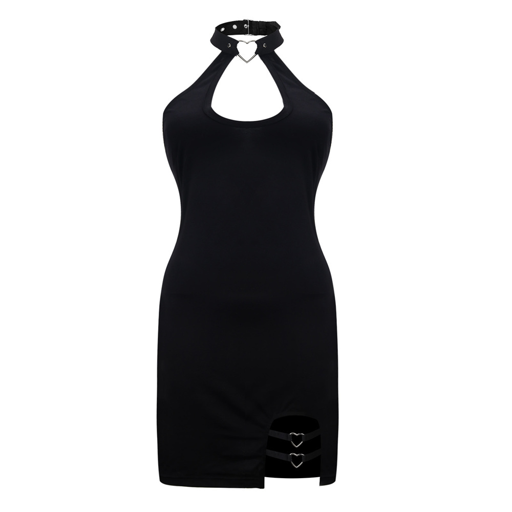 Black Party Dress Women Vampy Bodycon Mini Skirt Plus Size