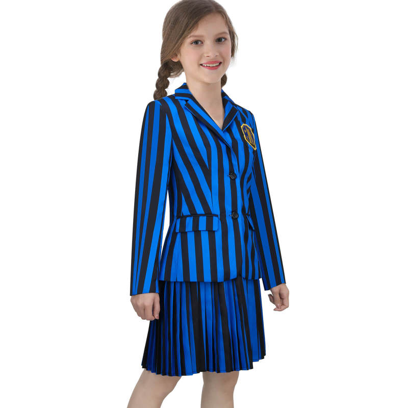 Child Addam Academy Blue Girl Cosplay Costume School Uniform In Stock Takerlama