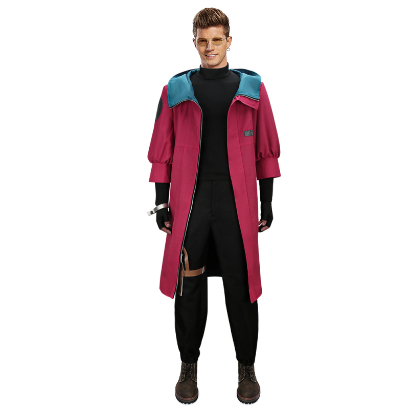 Stampede Costume Vash the Stampede The Humanoid Typhoon Cosplay Coat M L XL In Stock-Takerlama