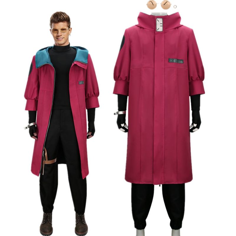 Stampede Costume Vash the Stampede The Humanoid Typhoon Cosplay Coat M L XL In Stock-Takerlama