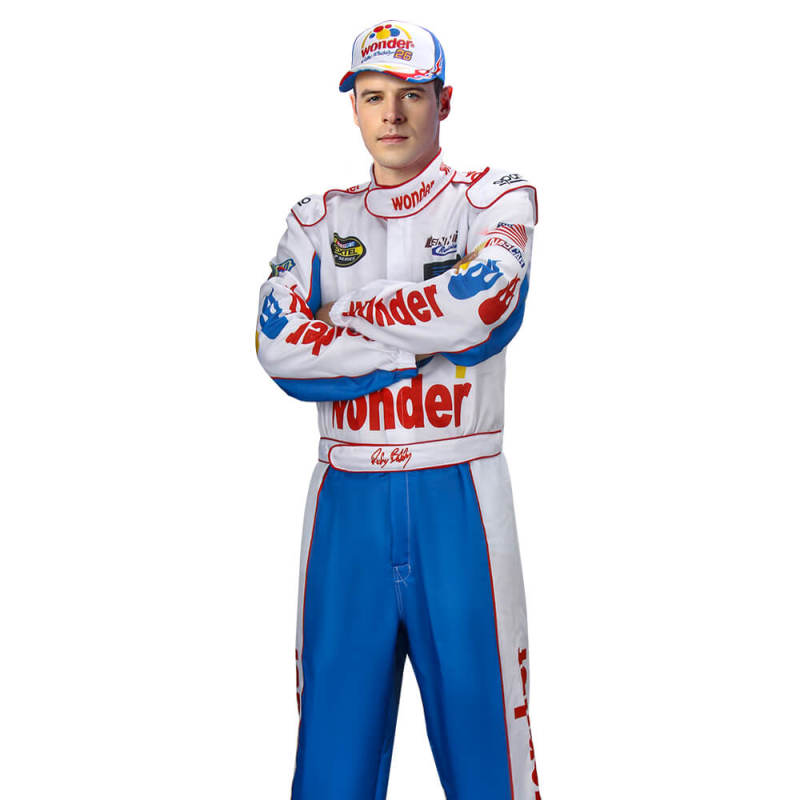 Ricky Bobby Nascar Cosplay Costume Style B Talladega Nights Wonder Bread Racing Apparel (Ready To Ship)