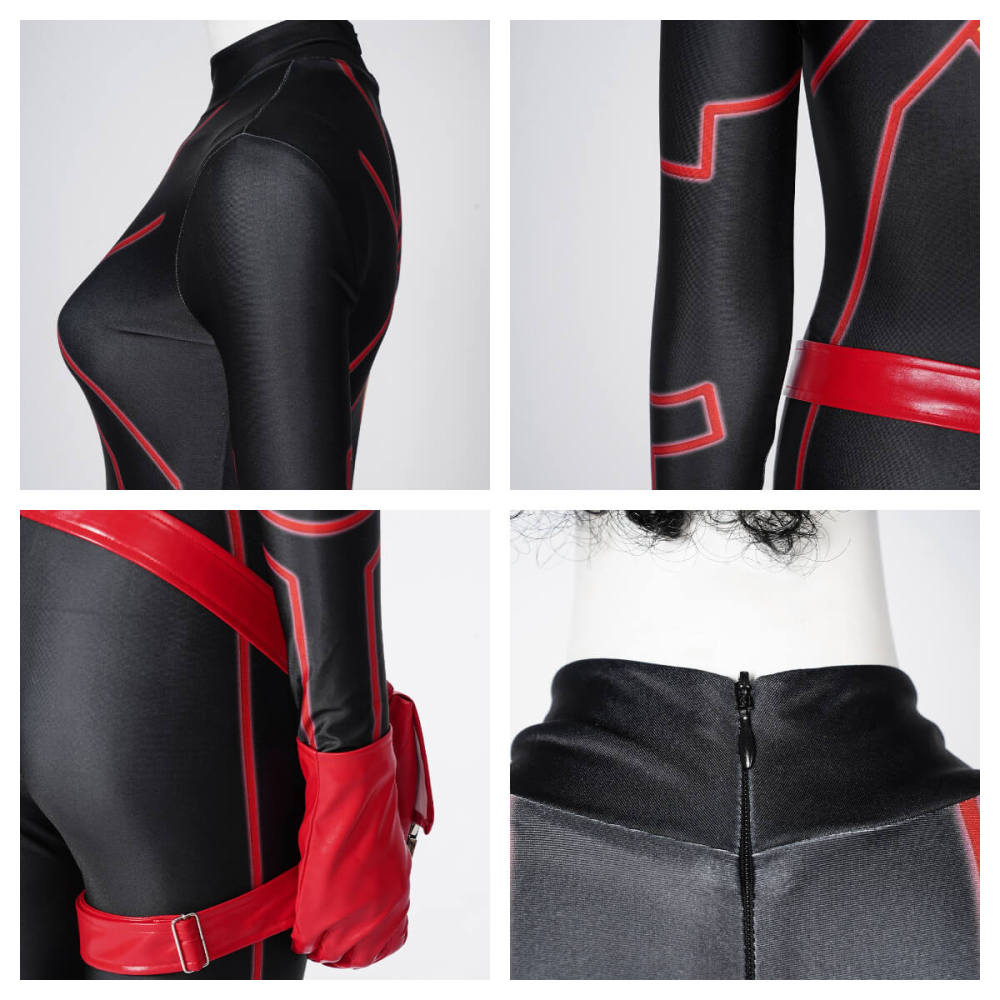 Spider-Woman Jessica Drew Cosplay Costume Spider-Man: Across the Spider-Verse Wig Boots Takerlama