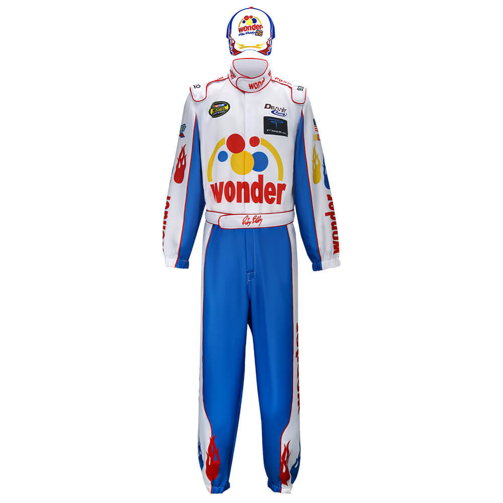 Ricky Bobby Nascar Cosplay Costume Style B Talladega Nights Wonder Bread Racing Apparel (Ready To Ship)