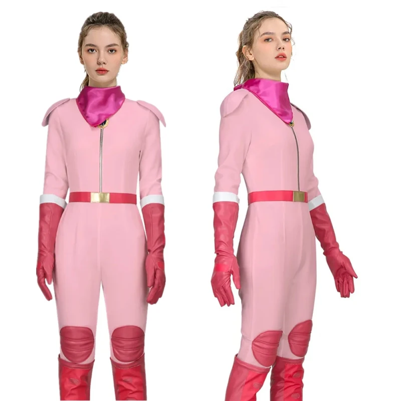 Princess Peach Jumpsuit The Super Mario Bros. Movie Princess Pink Cosplay Costume BikeSuit Racing Outfits (Ready To Ship) Takerlama