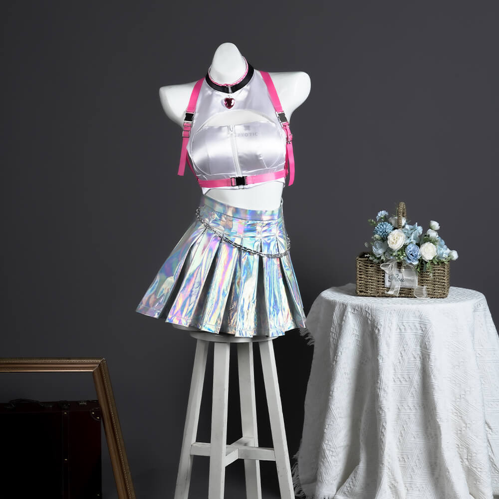 Victory Goddess Viper Cosplay Costume Pink Halloween Outfits In Stock Takerlama