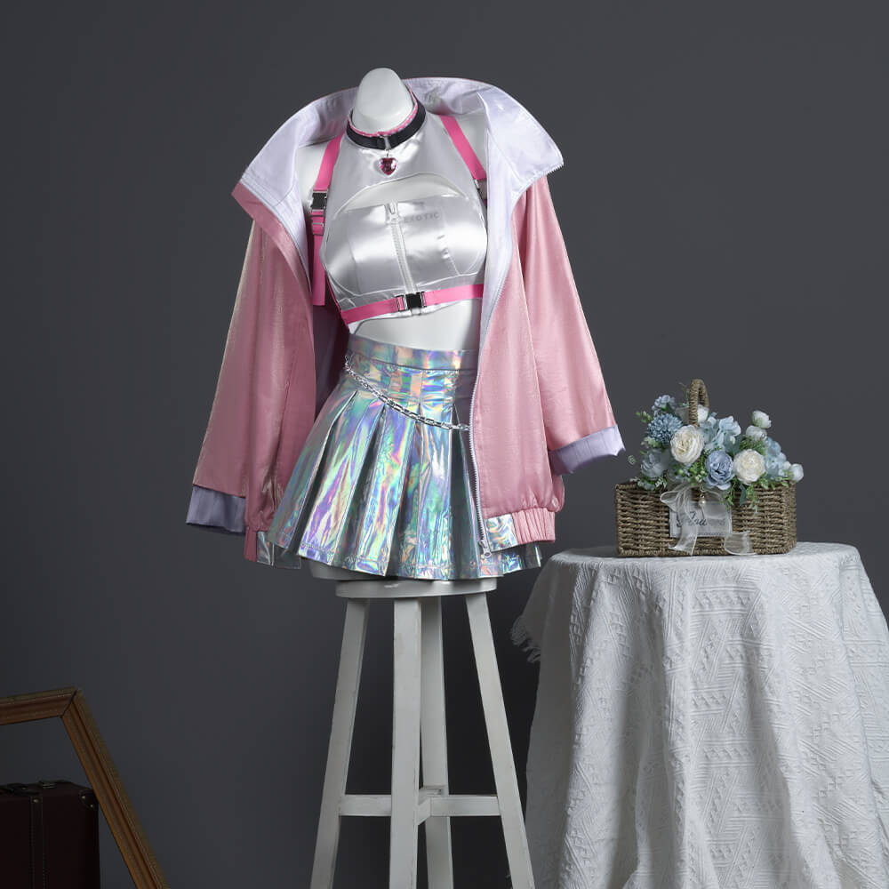 Victory Goddess Viper Cosplay Costume Pink Halloween Outfits In Stock Takerlama