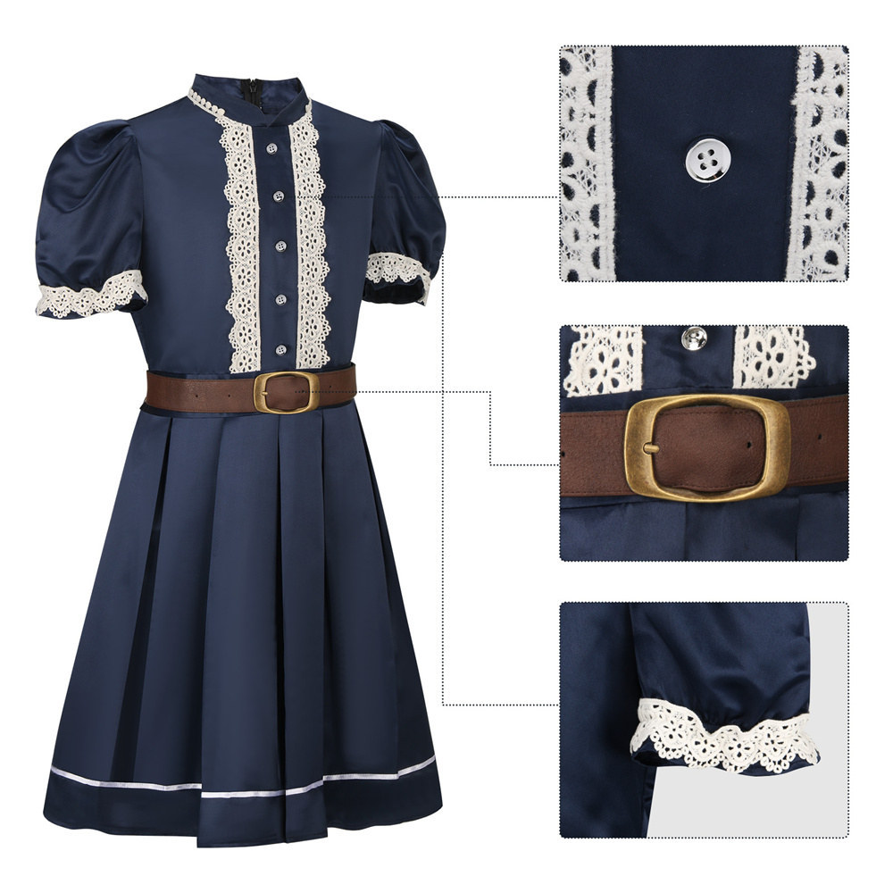 Children of the Corn Eden Edwards Halloween Cosplay Costume Dress for Child