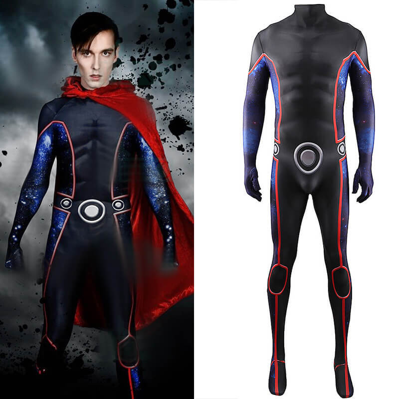 Young Avengers Wiccan Halloween Costume Billy William Kaplan Teenage Superheros Cosplay Bodysuit