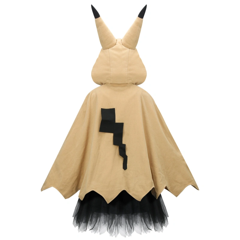 Mimikyu Cosplay Costume Yellow Ghost Cosplay Cloak Skirt Gloves In Stock Takerlama