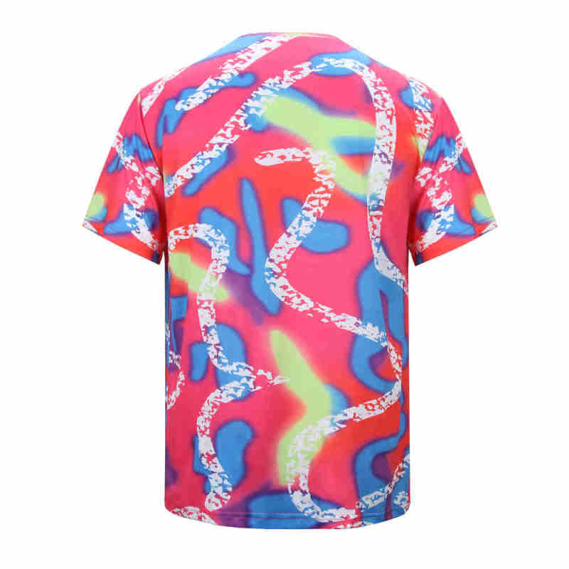 Men's Pink Neon Hawaiian T-Shirt Ken Venice Beach Skate Top In Stock