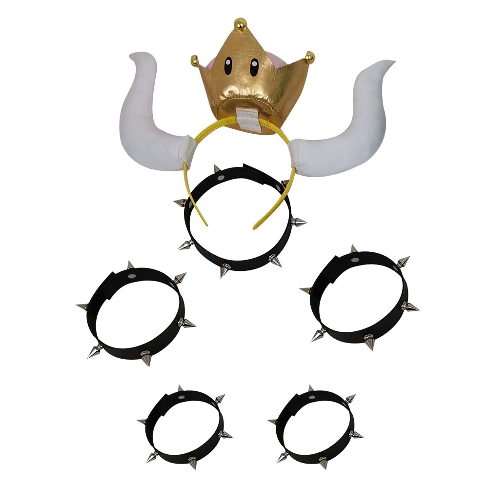Deluxe Black Bowsette Dress Super Mario Koopa-hime Princess Bowser ...