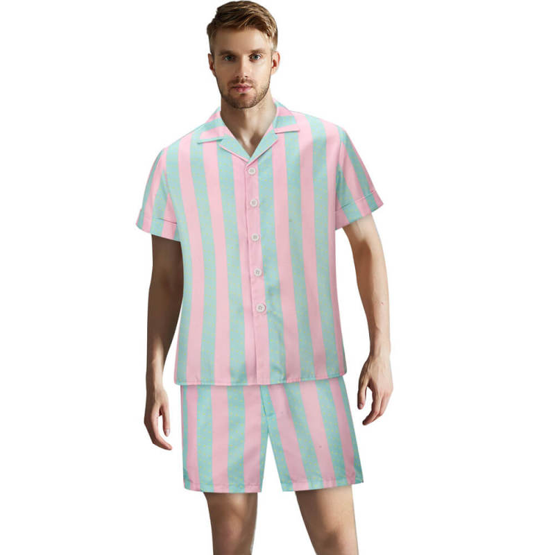 Ken Doll Beach Shirt Pants Boyfriend Kenneth Sean Carson Beachwear Ryan Gosling Movie Cosplay Costume