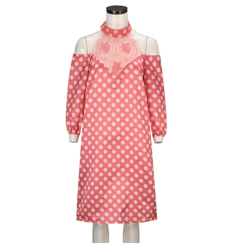 Pretty in Pink Andie Walsh Prom Dress Dotted Cosplay Costume